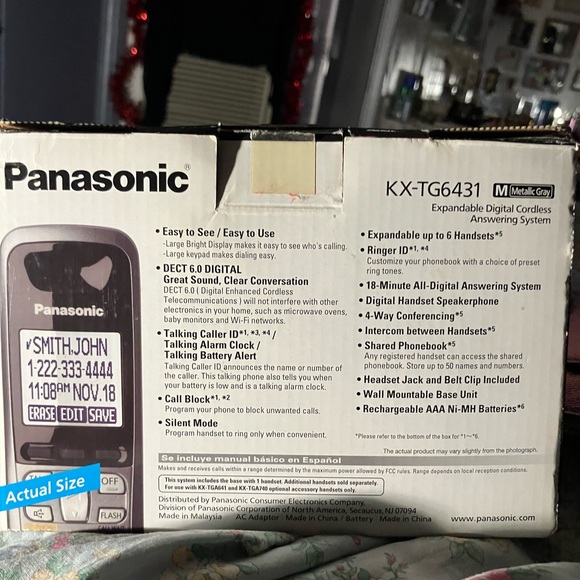 Panasonic Answering Phone - Picture 2 of 8